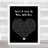 Peter Hollens Toss A Coin To Your Witcher Black Heart Song Lyric Wall Art Print