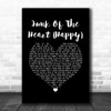 The Kooks Junk Of The Heart (Happy) Black Heart Song Lyric Wall Art Print