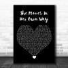 The Kooks She Moves In Her Own Way Black Heart Song Lyric Wall Art Print