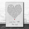 Love You 'Till The End The Pogues Grey Heart Song Lyric Music Wall Art Print