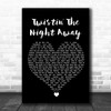 Sam Cooke Twistin' The Night Away Black Heart Song Lyric Wall Art Print