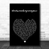 Billie Eilish Idontwannabeyouanymore Black Heart Song Lyric Wall Art Print