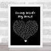 Bob Seger Living Inside My Heart Black Heart Song Lyric Wall Art Print
