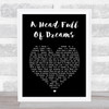 Coldplay A Head Full Of Dreams Black Heart Song Lyric Wall Art Print