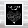 Depeche Mode Just Can't Get Enough Black Heart Song Lyric Wall Art Print