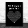 Goldie Lookin Chain You Knows I Loves You Black Heart Song Lyric Wall Art Print