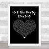 Pink Get The Party Started Black Heart Song Lyric Wall Art Print