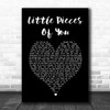 Ben Hartley Little Pieces Of You Black Heart Song Lyric Wall Art Print