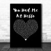 A Day To Remember You Had Me At Hello Black Heart Song Lyric Wall Art Print