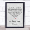 Phil Collins A Groovy Kind Of Love Grey Heart Song Lyric Music Wall Art Print
