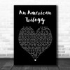 Elvis Presley An American Trilogy Black Heart Song Lyric Wall Art Print