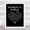 Hall & Oates Melody For A Memory Black Heart Song Lyric Wall Art Print