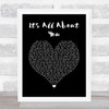 Luther Vandross It's All About You Black Heart Song Lyric Wall Art Print