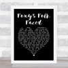 Ocean Colour Scene Foxy's Folk Faced Black Heart Song Lyric Wall Art Print