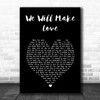 Russ Hamilton We Will Make Love Black Heart Song Lyric Wall Art Print