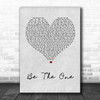 Dua Lipa Be The One Grey Heart Song Lyric Music Wall Art Print