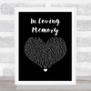 Alter Bridge In Loving Memory Black Heart Song Lyric Wall Art Print