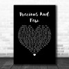 Climax Blues Band Precious And Few Black Heart Song Lyric Wall Art Print