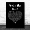 John Farnham You're The Voice Black Heart Song Lyric Wall Art Print