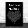 Maxine Brown One in a Million Black Heart Song Lyric Wall Art Print