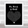 Amy Macdonald Mr. Rock & Roll Black Heart Song Lyric Wall Art Print