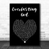 Chris Tomlin Everlasting God Black Heart Song Lyric Wall Art Print