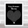 Lil' Kim Big Momma Thang Black Heart Song Lyric Wall Art Print