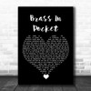 The Pretenders Brass In Pocket Black Heart Song Lyric Wall Art Print