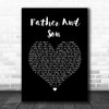 Boyzone Father And Son Black Heart Song Lyric Wall Art Print