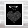 Everlast What It's Like Black Heart Song Lyric Wall Art Print