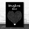 Mark Knopfler & Willy DeVille Storybook Love Black Heart Song Lyric Wall Art Print