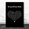 Maxwell Drowndeep Hula Black Heart Song Lyric Wall Art Print