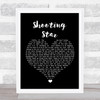 Air Traffic Shooting Star Black Heart Song Lyric Wall Art Print