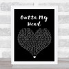 Khalid & John Mayer Outta My Head Black Heart Song Lyric Wall Art Print