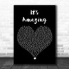 Cody Johnson It's Amazing Black Heart Song Lyric Wall Art Print