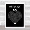 Jessie J One More Try Black Heart Song Lyric Wall Art Print