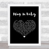 Muse Plug In Baby Black Heart Song Lyric Wall Art Print