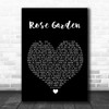 KD Lang Rose Garden Black Heart Song Lyric Wall Art Print