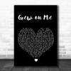 Tim Minchin Grew on Me Black Heart Song Lyric Wall Art Print