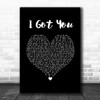 Leona Lewis I Got You Black Heart Song Lyric Wall Art Print