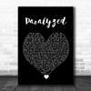 NF Paralyzed Black Heart Song Lyric Wall Art Print