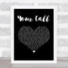 Secondhand Serenade Your Call Black Heart Song Lyric Wall Art Print