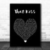 The Courteeners That Kiss Black Heart Song Lyric Wall Art Print