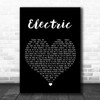 Alina Baraz Ft Khalid Electric Black Heart Song Lyric Wall Art Print