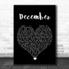 All About Eve December Black Heart Song Lyric Wall Art Print