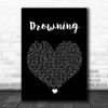 Backstreet Boys Drowning Black Heart Song Lyric Wall Art Print