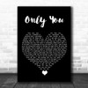 Calum Scott Only You Black Heart Song Lyric Wall Art Print