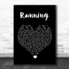 James Bay Running Black Heart Song Lyric Wall Art Print