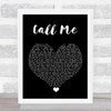 Shinedown Call Me Black Heart Song Lyric Wall Art Print
