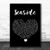 The Kooks Seaside Black Heart Song Lyric Wall Art Print